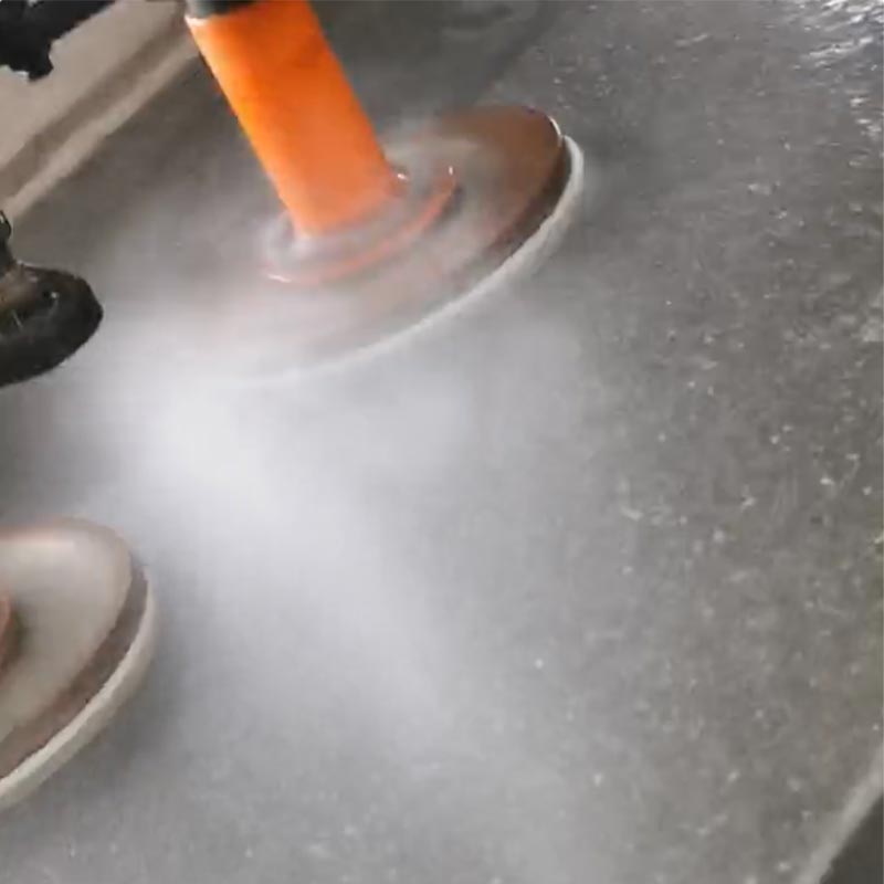 Máquina automática de tratamiento de superficies de pulido de mármol