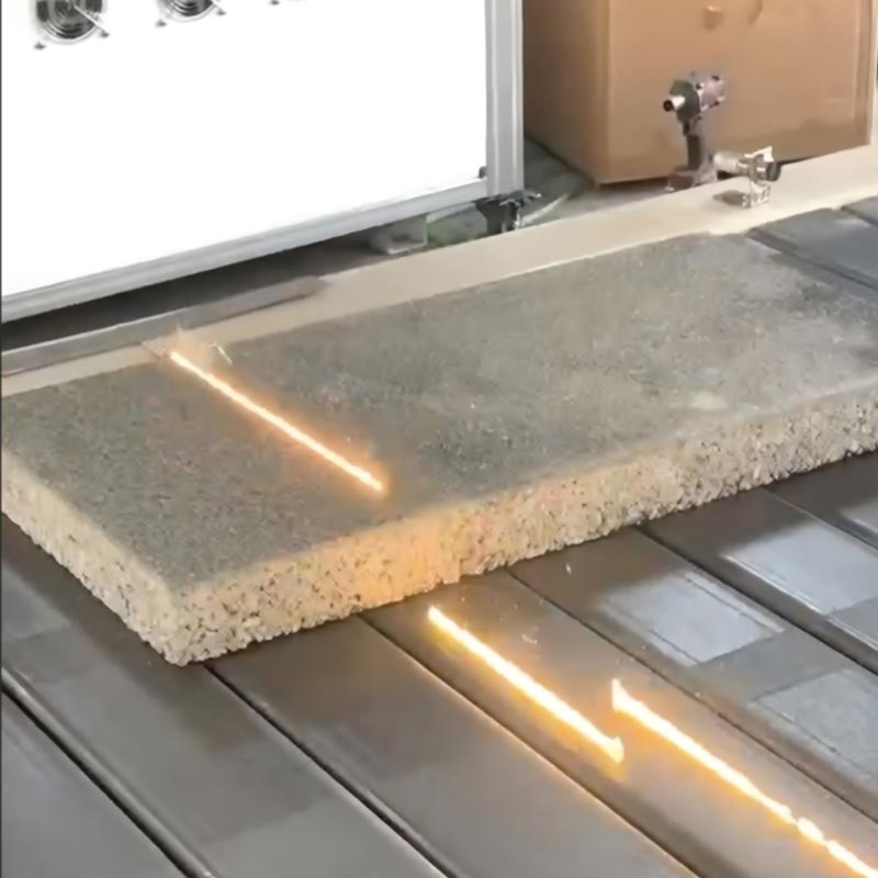 Máquina de tratamiento de superficies láser para adoquines de hormigón
