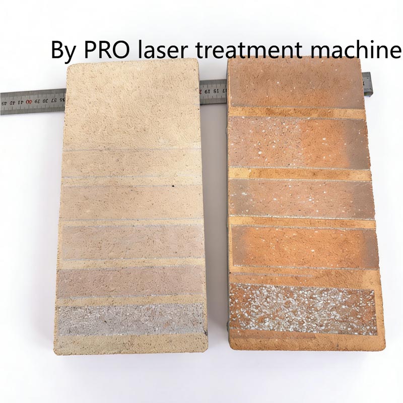 Máquina de tratamiento de superficies láser para adoquines de hormigón