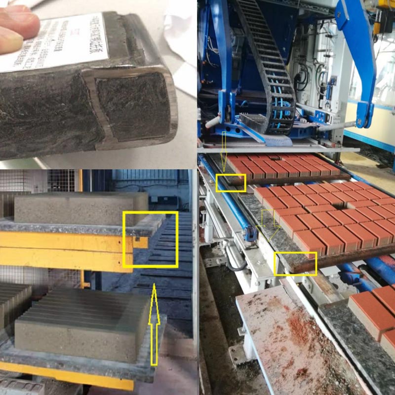 Paleta de ladrillos de fibra de vidrio